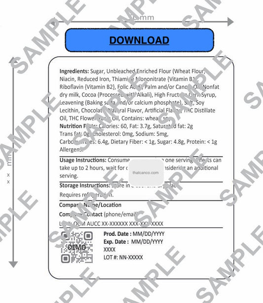 New Jersey Manufacturer Info Label- Edible (DOWNLOAD)