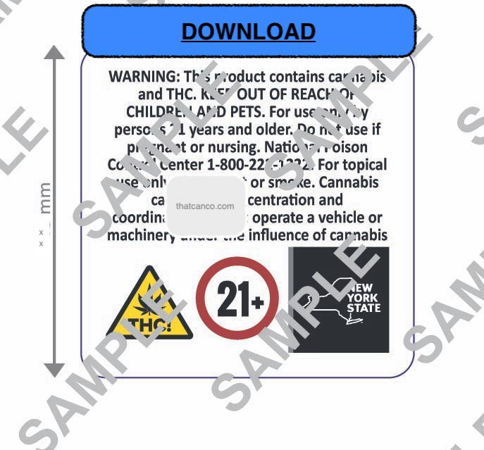 New York Topical Warning Label 2 (DOWNLOAD)