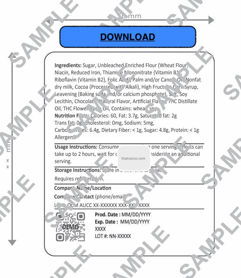 New Jersey Manufacturer Info Label- Edible (DOWNLOAD)