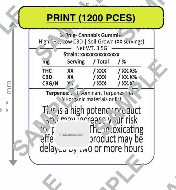 New Jersey PPDP-High Potency & Ingested (PLUG&PRINT)