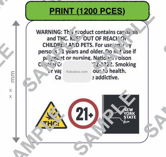 New York Smoking & Vape Warning Label 1 (PRINT READY)