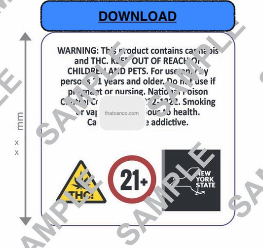 New York Smoking & Vape Warning Label 1 (DOWNLOAD)