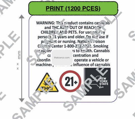 New York Smoking & Vape Warning Label 2 (PRINT READY)